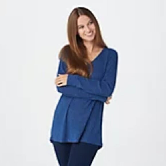 NWOT Susan Graver Ribbed Sweater Knit Tunic with Hi-Low Hem 2XL - Picture 5 of 7